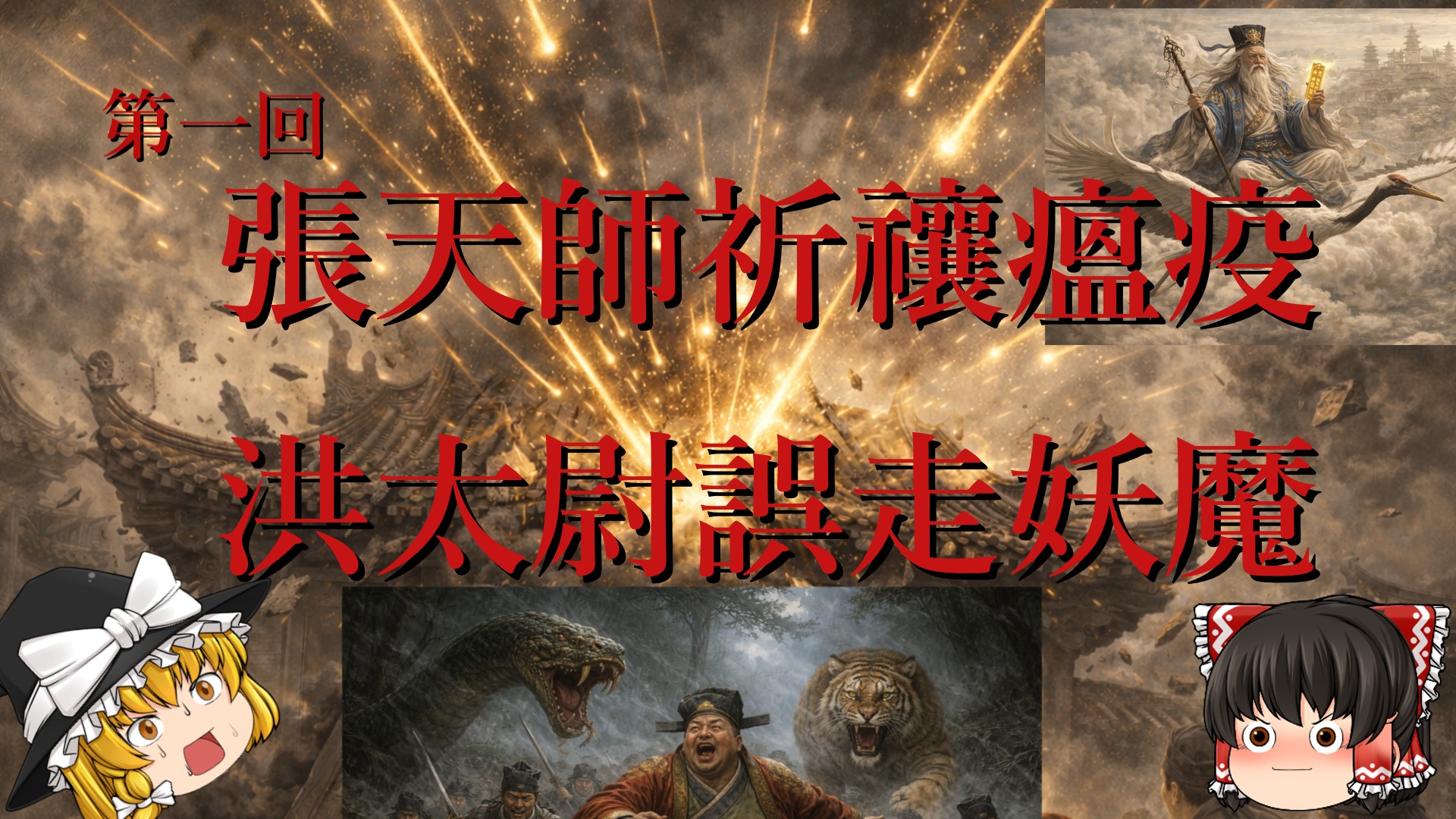 第1回「第一回 張天師祈禳瘟疫 洪太尉誤走妖魔」のサムネイル