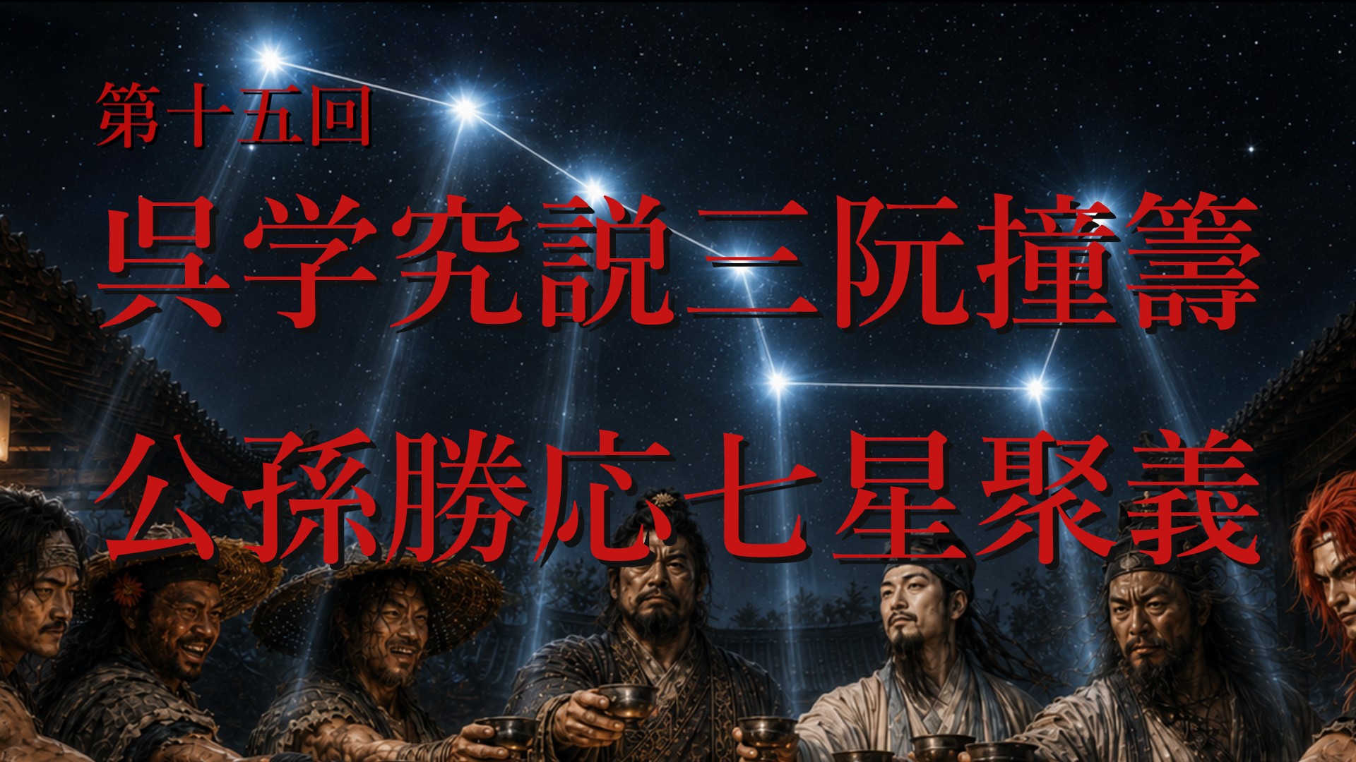 第15回「第十五回 吳學究說三阮撞籌 公孫勝應七星聚義」のサムネイル
