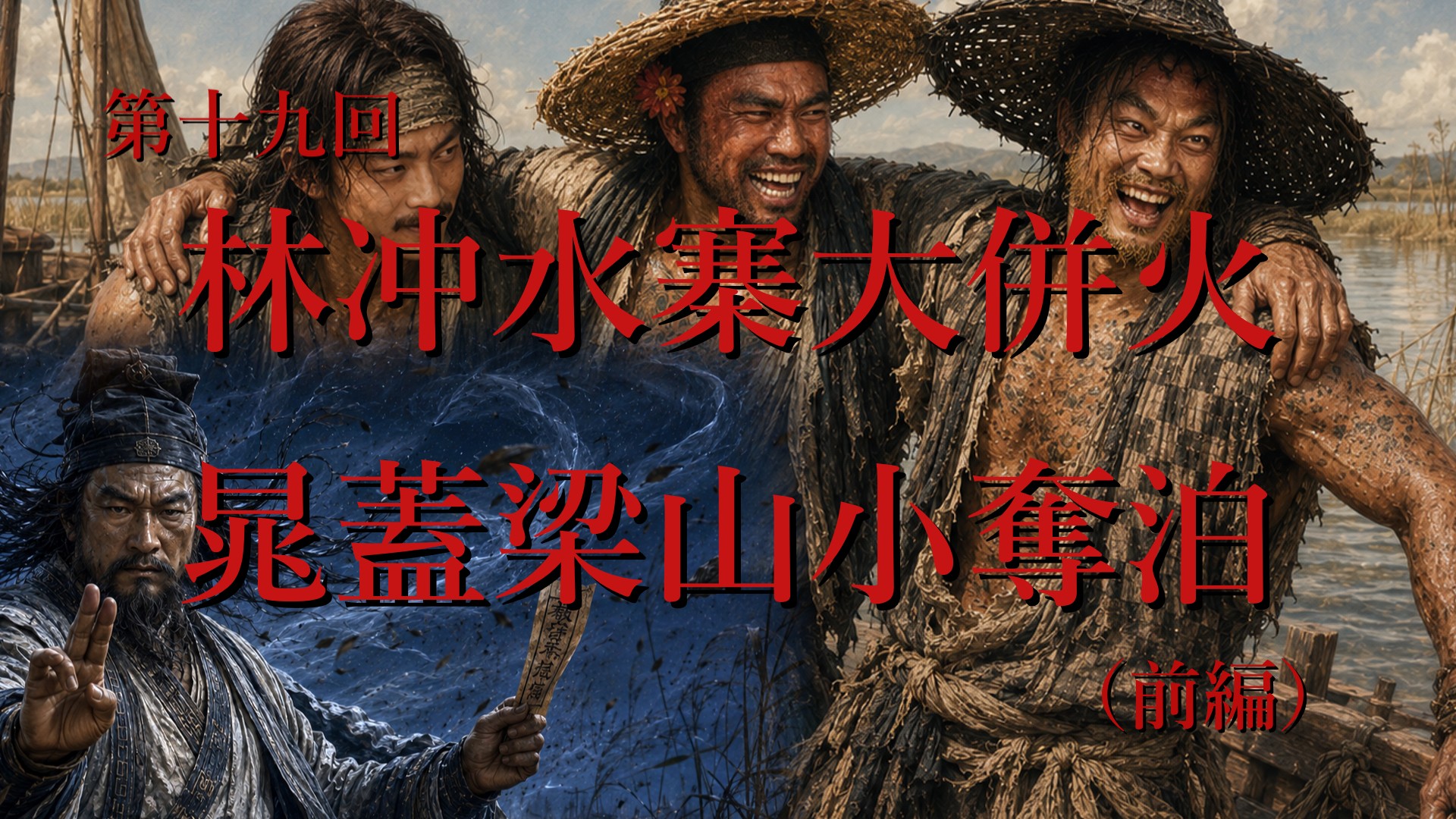 第19回「第十九回 林沖水寨大並火 晁蓋梁山小奪泊（前編）」のサムネイル