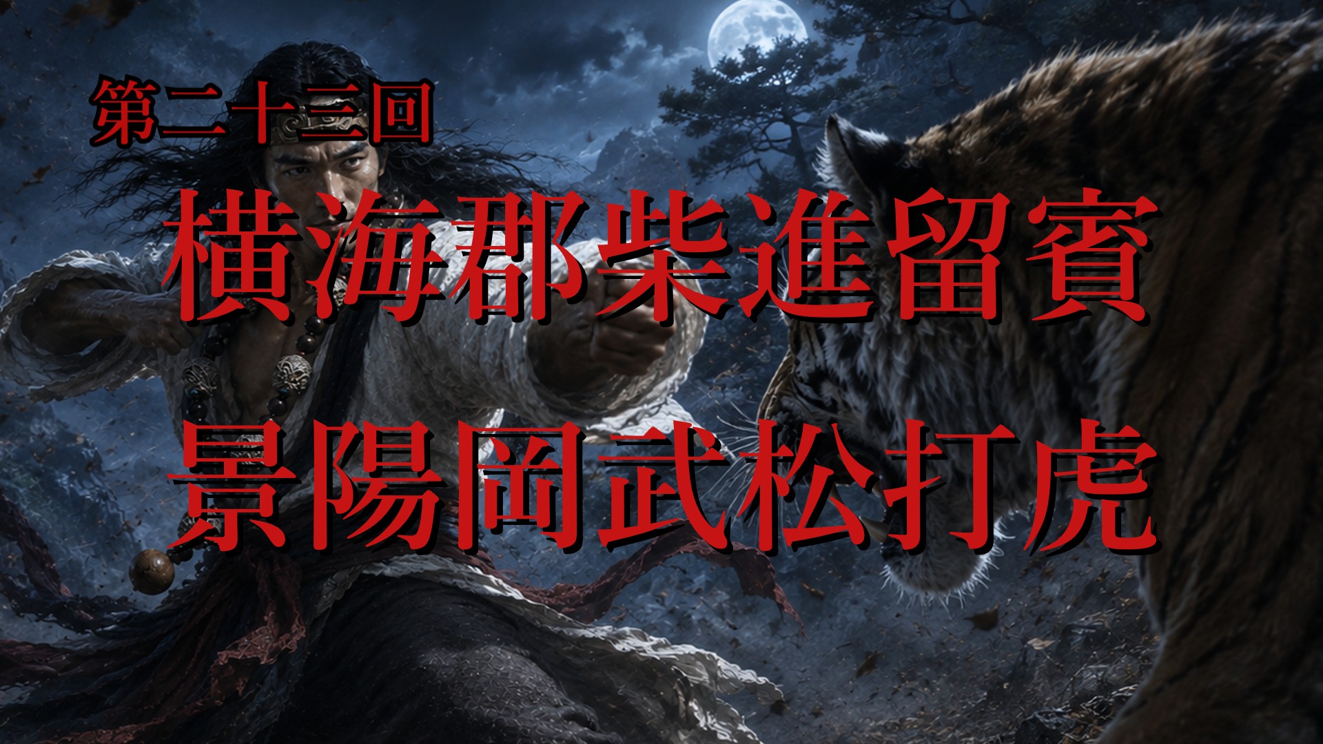 第23回「第二十三回 橫海郡柴進留賓 景陽岡武松打虎」のサムネイル