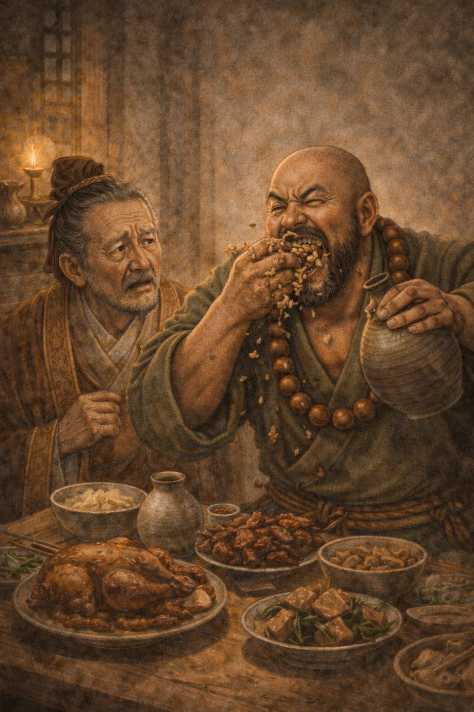 劉太公の人物画