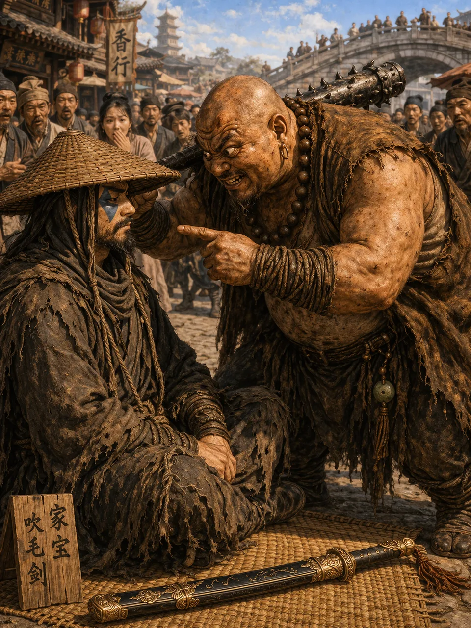 牛二の人物画