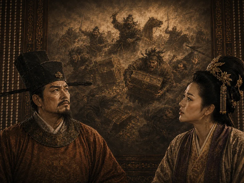 蔡夫人の人物画
