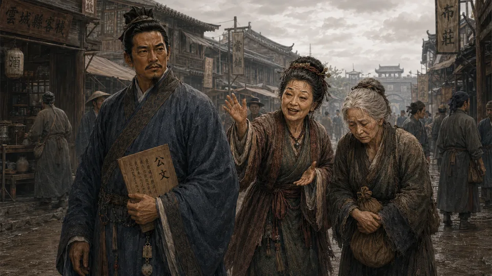 王婆の人物画