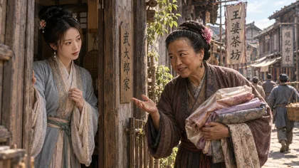 王婆の人物画 1